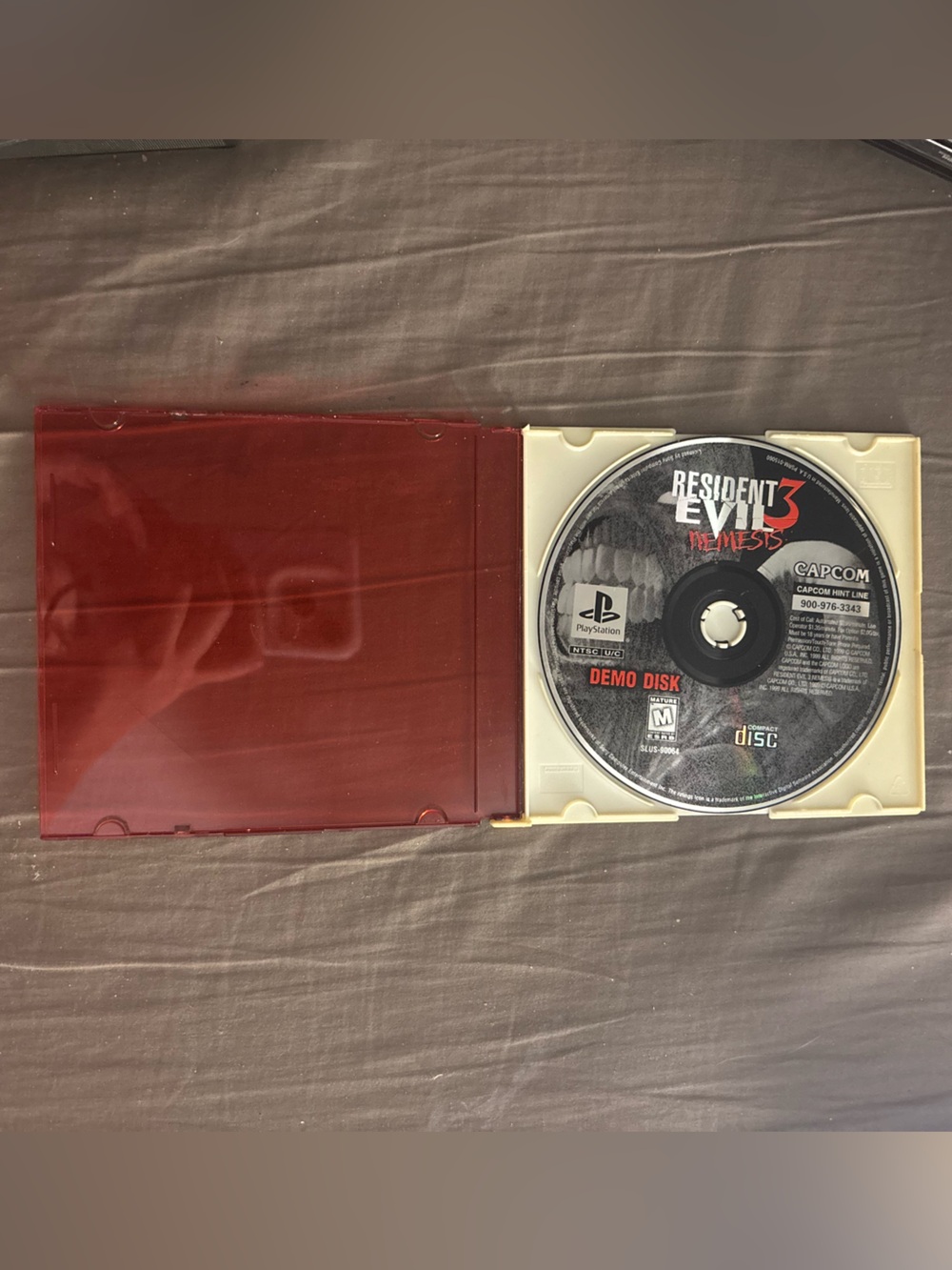 Capcom Resident Evil 3: Nemesis Demo Disc PS1 NTSC-U/C M 1999 disc only